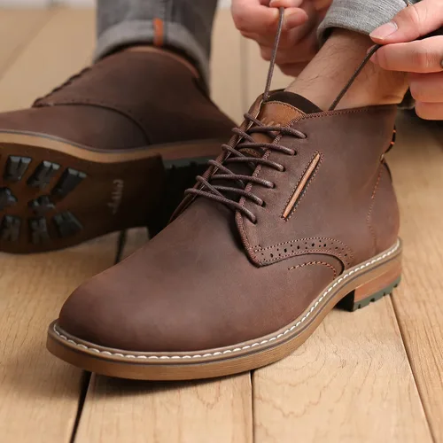Miniatura 6 de Chukka - Botas a la moda, cómodas y de estilo oxford casual, al tobillo, botas con cordones