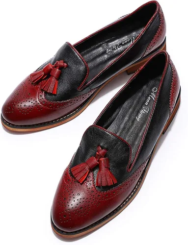 Miniatura 7 de Mona Flying - Mocasines de cuero planos informales para mujer