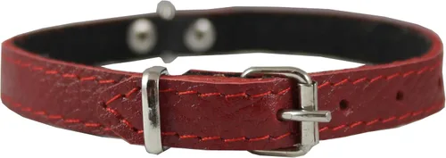 Collar de perro acolchado de fieltro de cuero genuino XS de 11 x 1/2 pulgadas de ancho, se adapta a cuello de 8 a 10 pulgadas, chihuahua, cachorros