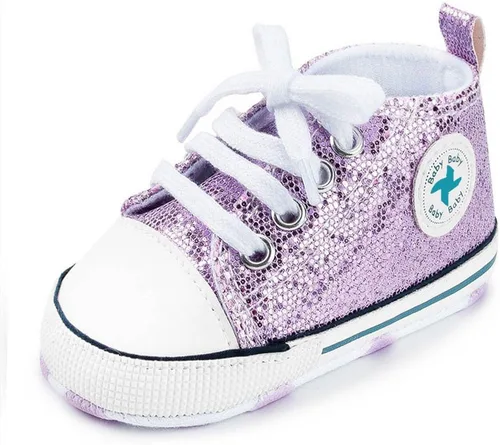 Miniatura 6 de Zapatos de lona para bebés recién nacidos, suela suave, para los primeros pasos, zapatos planos para niños pequeños, zapatos de mezclilla unisex