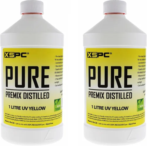 Miniatura 9 de XSPC Pure Premix - Refrigerante destilado para PC, 1 litro, transparente, paquete de 2