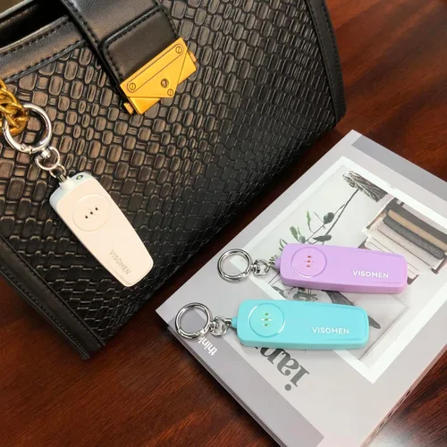 Miniatura 9 de Llavero de alarma de seguridad personal para mujeres, paquete de 3, sirena fuerte con luz LED intermitente, dispositivo de seguridad de emergencia