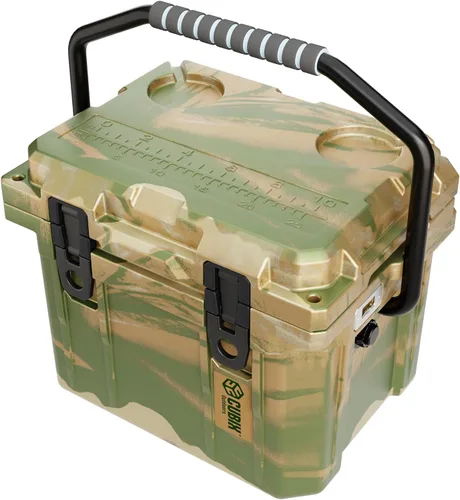 Miniatura 14 de Cubix Outdoors, Enfriador personal rotomoldeado QuadraX 10QT, hielera dura aislante portátil, retención de frío de 3 días, portaviandas Gris granito