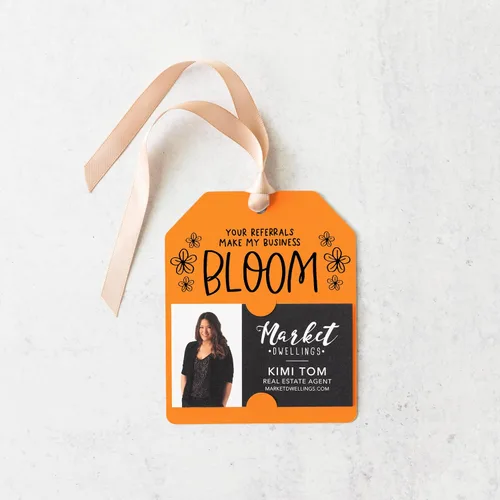 Miniatura 2 de Your Referrals Make My Business Bloom" Pop By Gift Tag 56-GT001