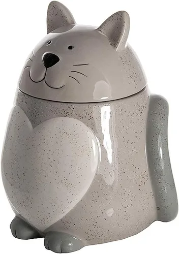 Miniatura 6 de SPOTTED DOG GIFT COMPANY Tarro de cerámica para galletas con tapa, recipiente grande para galletas y galletas, lindo almacenamiento de cocina