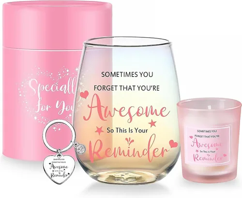 Miniatura 14 de Yalucky Regalos de amistad para mujeres, copas de vino, regalos de cumpleaños personalizados para amigos, hombres, regalos especiales para amigos