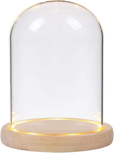 Miniatura 13 de Vitrina de béisbol con base de luz LED negra, soporte de béisbol de cúpula de cristal, estuche de pelota de juego para pelotas de béisbol