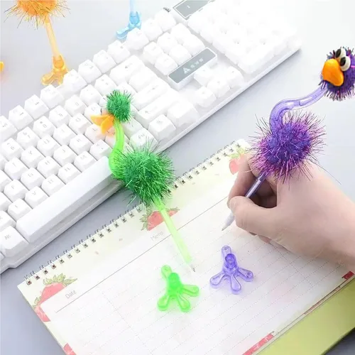 Miniatura 3 de BAIVYLE Paquete de 12 bolígrafos de flamenco lindos juguetes divertidos a granel, suministros escolares divertidos para niñas, regalos perfectos