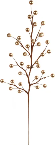 Larksilk 12 tallos artificiales en aerosol de rosa de bayas rojas – Bayas de acebo para decoración de Navidad, manualidades, vacaciones y decoración