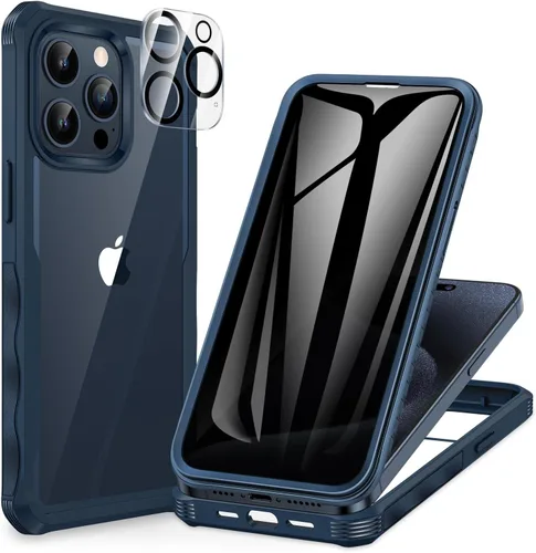 Miniatura 115 de CENHUFO Funda de privacidad para iPhone 11 Pro, funda de cuerpo completo con protector de pantalla de privacidad de vidrio templado 9H integrado