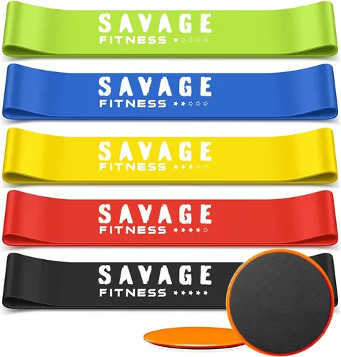Bandas de resistencia para entrenamiento y deslizadores de núcleo | Equipo de gimnasio en casa, equipo de entrenamiento, equipo de fitness, bandas
