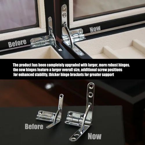 Miniatura 2 de Estuche Expositor de Cuchillos de Bolsillo para Hombre, Soporte para Colección, Cuchillo Plegable de 15-17 Pulgadas con Acabado de Nogal, nogal