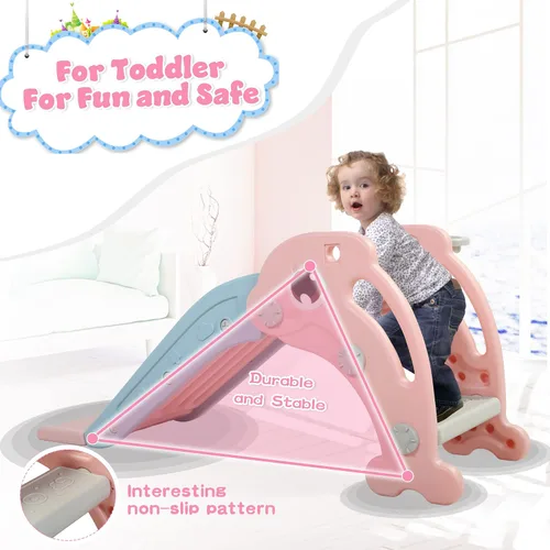 Miniatura 2 de TOBBI - Tobogán para niños, para interiores y exteriores Rosa