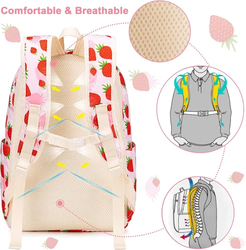 Miniatura 47 de CAMTOP - Conjunto de mochila y lonchera con estampados divertidos para niños de preescolar y primaria), Y0058-2