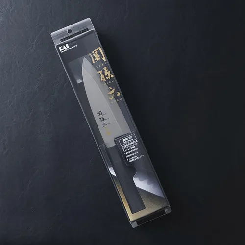 Miniatura 5 de kai Seki Magoroku Kinju ST - Cuchillo japonés Deba de 6.496 in (AK-1102), color negro