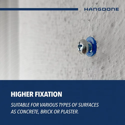 Miniatura 6 de Anclajes de pared acanalados #10-#12 de 1-1/4 pulgadas con tornillos, paquete de 100, azul, anclaje de plástico para paneles de yeso/hormigón