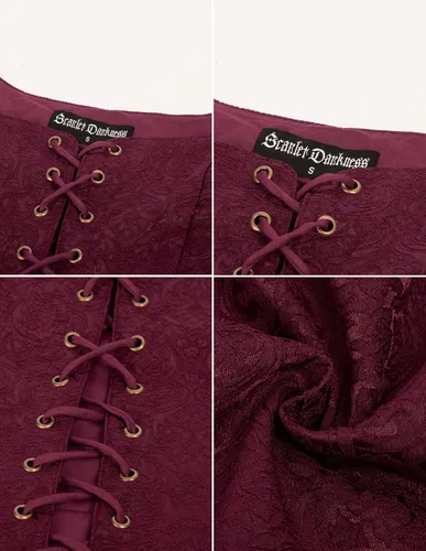 Miniatura 7 de Scarlet Darkness Women's Pirate Renaissance Vest Cosplay Costume Peasant Bodice