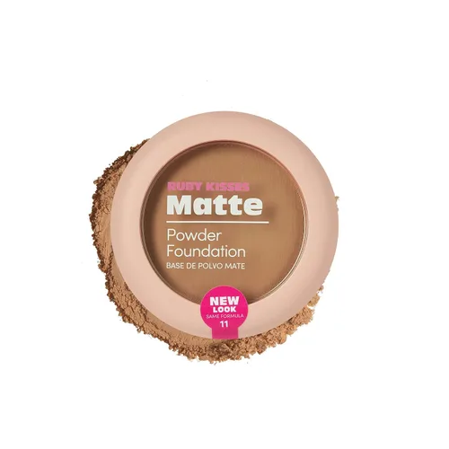 Miniatura 12 de Ruby Kisses Base en polvo, cobertura completa, base mate, maquillaje facial de larga duración, 0.35 onzas (coñac)