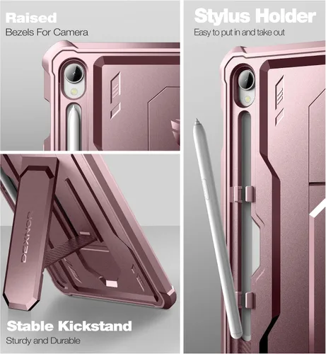 Miniatura 7 de Dexnor Funda para Samsung Galaxy Tab S9 de 11 pulgadas 2023, [Protector de pantalla y soporte integrados] con soporte para bolígrafo, resistente a