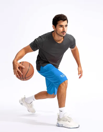 Miniatura 6 de G Gradual Pantalones cortos de baloncesto para hombre con bolsillos con cremallera, ligeros, de secado rápido, pantalones cortos de 11 pulgadas