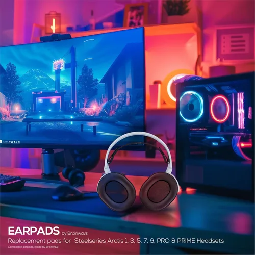 Miniatura 7 de Almohadillas de gel para juegos SteelSeries Arctis 1, Arctis 3, Arctis 5, Arctis 7, Arctis 9X, Arctis Pro y Arctis Prime Earpads para auriculares