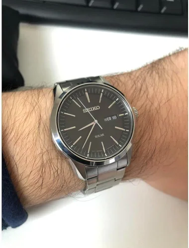 Miniatura 6 de Seiko Men's Quartz Watch Stainless Steel with Stainless Steel Strap