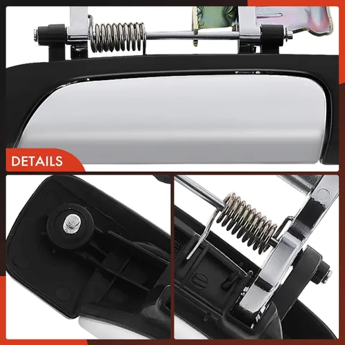 Miniatura 7 de A-Premium Manija de la puerta exterior trasera izquierda del lado del conductor compatible con Honda Civic 2001 2002 2003 2004 2005, Sedán, carcasa