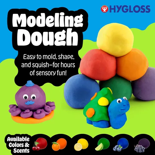 Miniatura 6 de Hygloss Play - Masa de modelado para niños, masa sensorial segura y no tóxica para artes y manualidades, bañera de 3 libras, arcilla de juego
