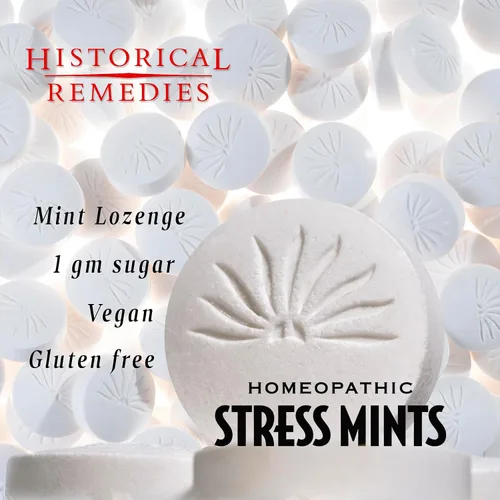 Miniatura 3 de Mentas antiestrés (paquete de 12) Pastillas homeopáticas para ayudar al estrés y la digestión, sabor a menta orgánico, vegano y sin gluten, sin