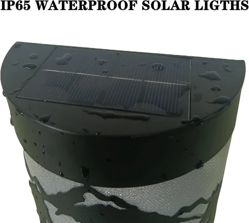 Miniatura 3 de Luces Solares de Pared con Forma de Caballo, Juego de 2 Luces Solares para Valla Exteriores Impermeables para Escalones de Terraza Valla Garaje