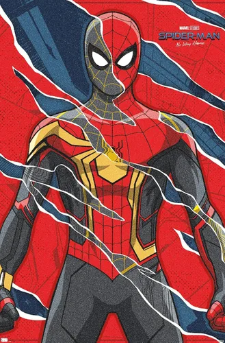 Trends International Marvel Spider-Man: No Way Home - Póster de pared triturado, 22.4 pulgadas de largo x 14.7 W, versión premium sin marco