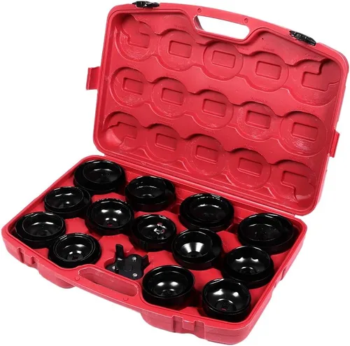 Juego de 30 llaves de filtro de aceite, llave de filtro de cambio de aceite, llave de vaso para herramientas, llaves de trabajo, kit de herramientas