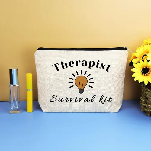 Miniatura 7 de Regalos de terapeuta, bolsa de maquillaje, psicología, terapeuta, regalos de agradecimiento, bolsa de cosméticos de viaje, bolsa con cremallera