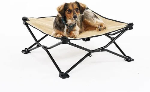 Miniatura 12 de Coolaroo On-The-Go - Cama elevada para perros plegable y portátil con tela transpirable y resistente a la humedad, bolsa de transporte incluida