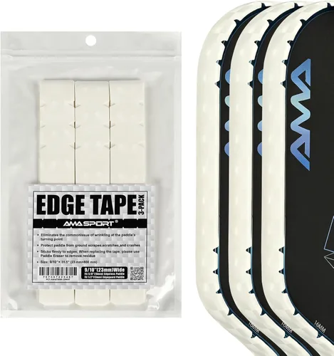 Miniatura 62 de PICKLETECH Cinta de protección de pala de pickleball – Protector de borde de cabeza de paleta – Cinta de protección de borde de raqueta ajuste