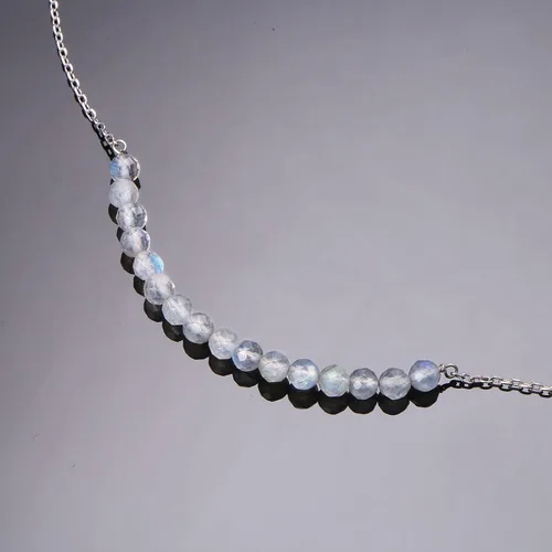 Miniatura 2 de Collar de plata de ley real con dije de corazón para hermana, regalo de hermana