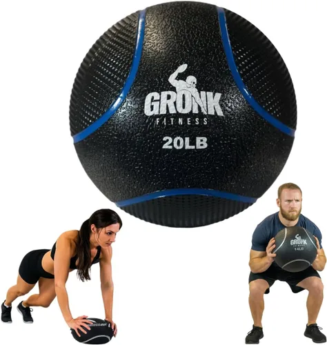 Miniatura 8 de Gronk Fitness Pelota medicinal de alta calidad, pelota medicinal con peso antideslizante, gran bola de pared para entrenamientos de cuerpo completo