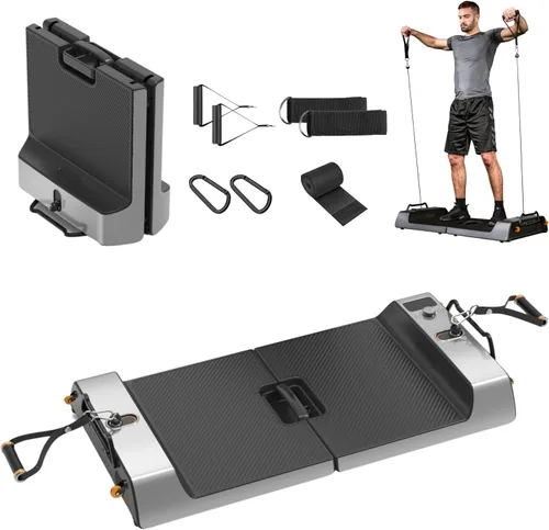 SQUATZ Pluto Board Smart Home Gym Version I 100 LBS Resistance, Multifunctional All in One Gym, Single Cable Weight Machine with Multiple Training