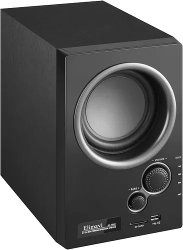 Miniatura 4 de Elimavi Sistema de sonido envolvente 5.1 con sistema estéreo de subwoofer de 5.5 pulgadas para el hogar con altavoces de cine en casa de rango medio