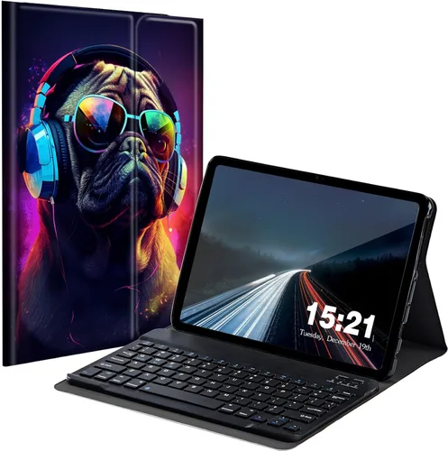 Miniatura 27 de Funda de teclado para Samsung Galaxy Tab S6 Lite 2022/2020, Galaxy Tab S6 Lite SM-P610/P613/P615/P619 con teclado Bluetooth inalámbrico desmontable