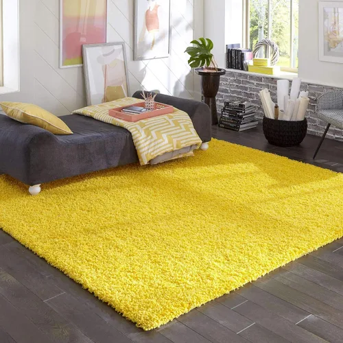 Miniatura 65 de Unique Loom Zuniga Solid Shag Collection alfombra moderna de felpa negra de área (7' 0 x 10' 0)