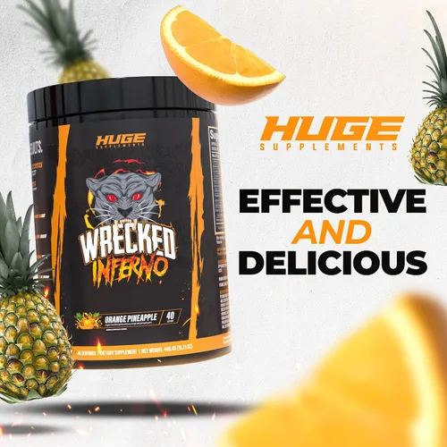 Miniatura 5 de Wrecked Inferno - Pre-entrenamiento termogénico para hombres y mujeres, aumenta la energía, aumenta la termogénesis y el metabolismo, mejora