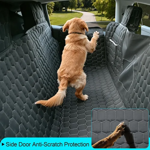 Miniatura 6 de Meginc Fundas de Asiento para Perros para Asiento Trasero, Asiento de Coche para Perros para Tesla Model 3, Funda de Asiento para Mascotas 100%