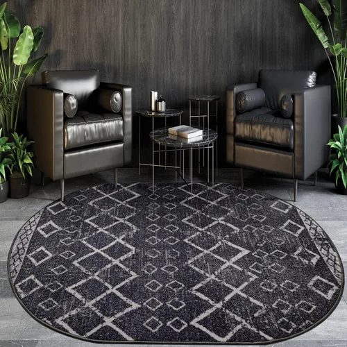 Miniatura 35 de Antep Rugs - Alfombras antideslizantes de 2 x 7 pies (antideslizante) con parte trasera de goma, de estilo antiguo, bohemio, marroquí y con pelo Azul