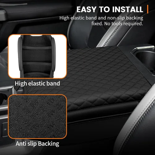 Miniatura 6 de Ajuste Personalizado para Funda de Consola Central 2015-2020 Ford F150, 2017-2022 F250 F350 F450, 2018-2024 Ford Expedition Protector de Brazo