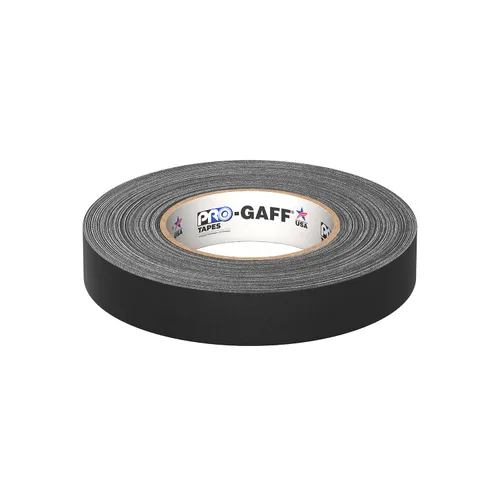Miniatura 3 de ProTapes Pro Gaff Cinta de Gaffer de tela mate premium de 1 pulgada de ancho con adhesivo de goma, 11 mils de grosor, 55 yardas de longitud