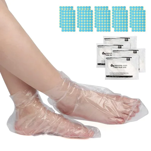 Miniatura 10 de Segbeauty Forros de baño de cera de parafina para pies, 200 piezas extra grandes XL bolsas de parafina para pies, calcetines de baño de parafina