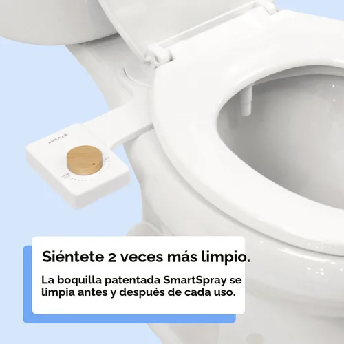 Miniatura 2 de TUSHY Bidé de agua fresca y fría: accesorio para asiento de inodoro ultra delgado (boquilla higiénica autolimpiante no eléctrica) Fácil instalación