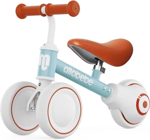 Miniatura 16 de allobebe Bicicleta de equilibrio para bebé, lindas bicicletas para niños de 12 a 36 meses, regalos para niñas de 1 año, bicicleta para entrenar al