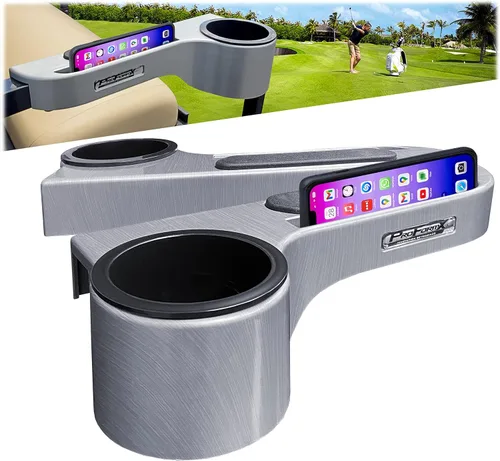 Reposabrazos de carrito de golf de color titanio – Reposabrazos para carrito de golf con portavasos para Club Car Yamaha y EZGO Accesorios para A -